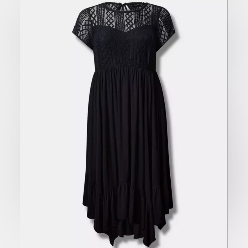 Elegant Black Lace Dress